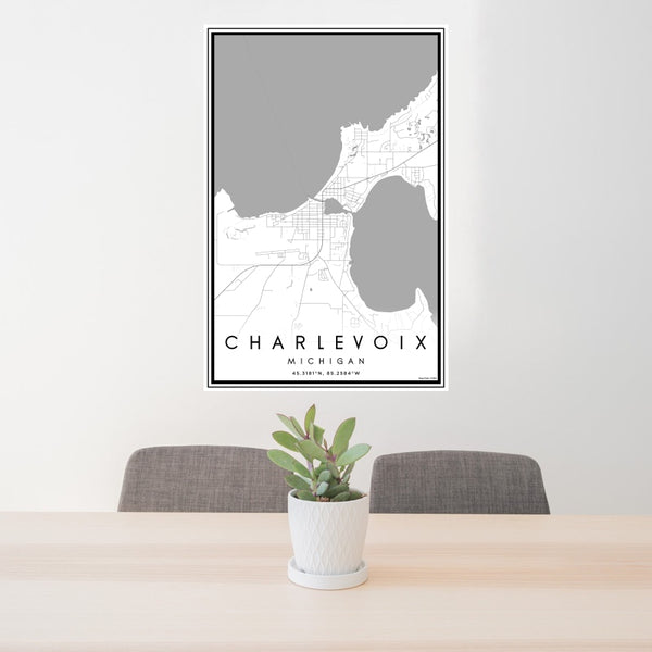 Charlevoix - Michigan Classic Map Print