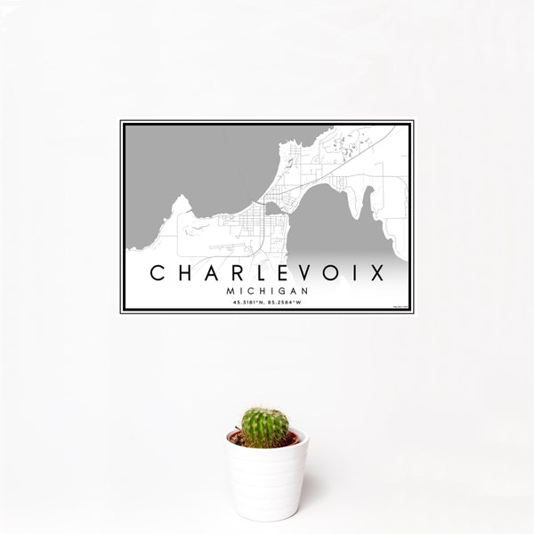 Charlevoix - Michigan Classic Map Print