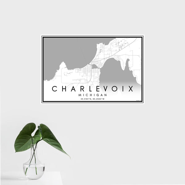 Charlevoix - Michigan Classic Map Print