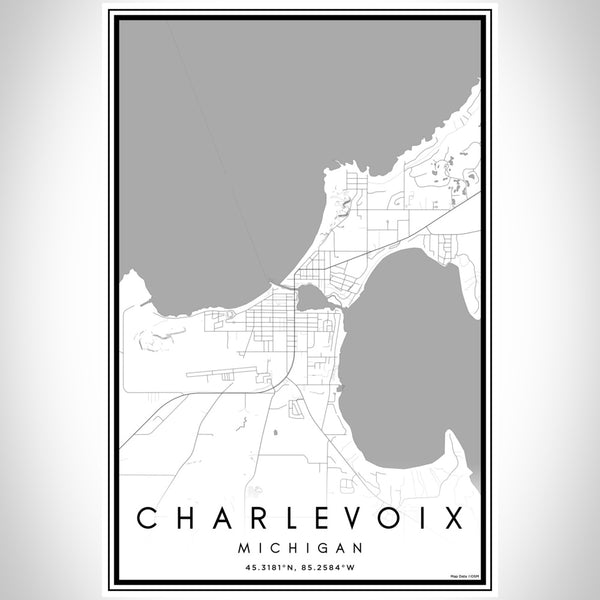Charlevoix - Michigan Classic Map Print