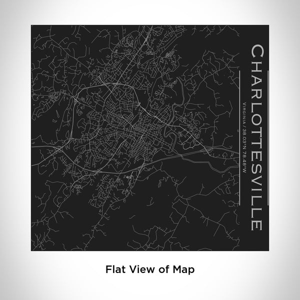 Charlottesville - Virginia Map Tumbler in Matte Black