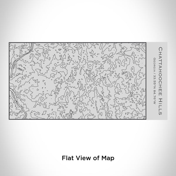 Rendered View of Chattahoochee Hills Georgia Map Engraving on 17oz Stainless Steel Insulated Cola Bottle