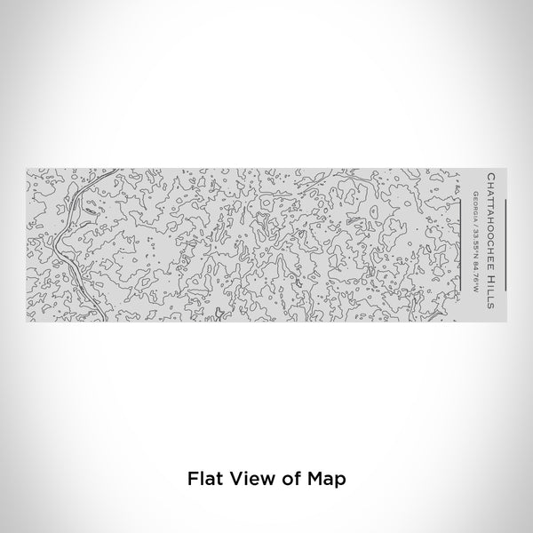 Rendered View of Chattahoochee Hills Georgia Map Engraving on 10oz Stainless Steel Insulated Cup with Sipping Lid