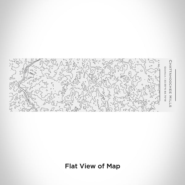 Rendered View of Chattahoochee Hills Georgia Map Engraving on 10oz Stainless Steel Insulated Cup with Sliding Lid in White