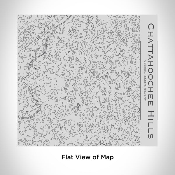 Rendered View of Chattahoochee Hills Georgia Map Engraving on 17oz Stainless Steel Insulated Tumbler