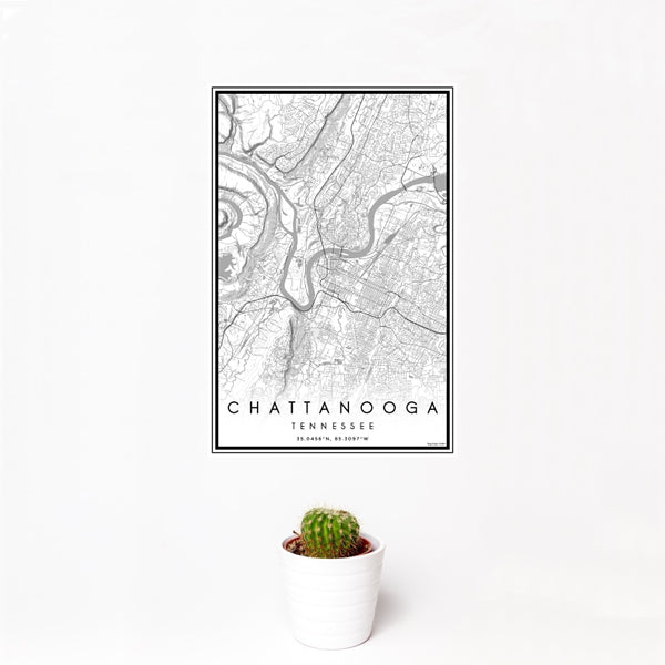 Chattanooga - Tennessee Classic Map Print