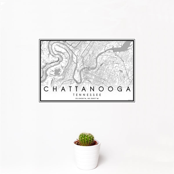 Chattanooga - Tennessee Classic Map Print