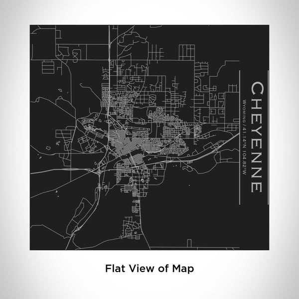 Cheyenne - Wyoming Map Tumbler in Matte Black