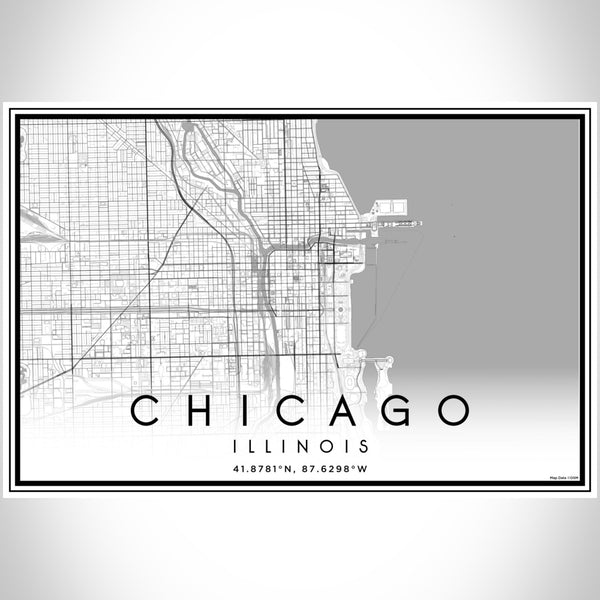 Chicago - Illinois Classic Map Print