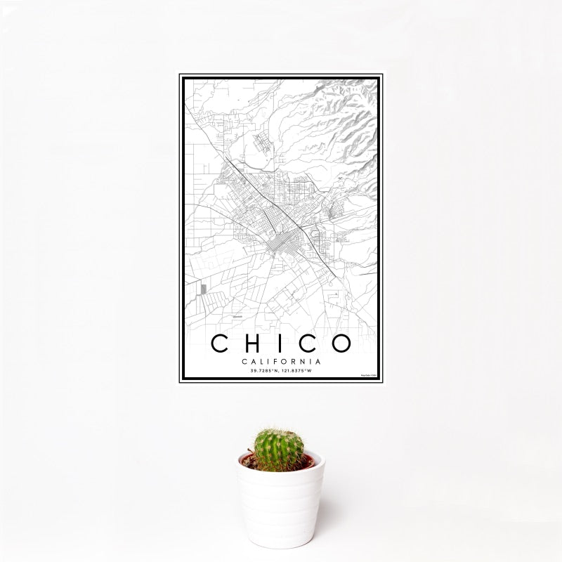 Chico - California Classic Map Print
