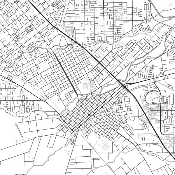 Chico - California Classic Map Print