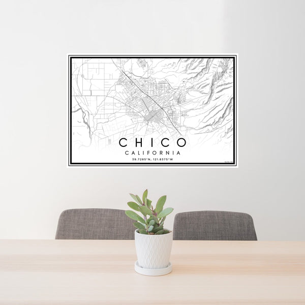 Chico - California Classic Map Print