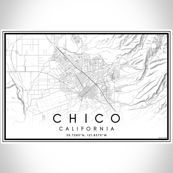 Chico - California Classic Map Print