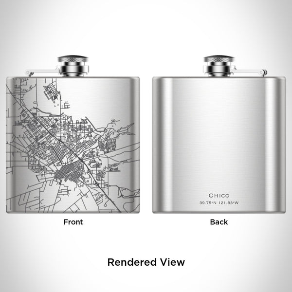 Chico - California Map Hip Flask
