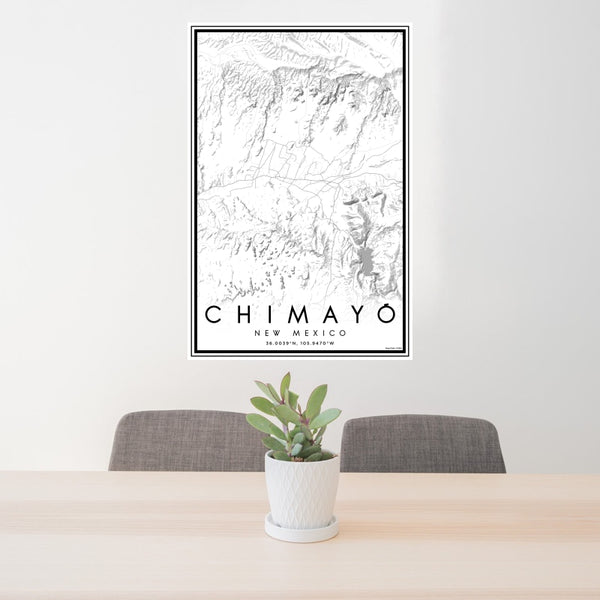 Chimayó - New Mexico Classic Map Print