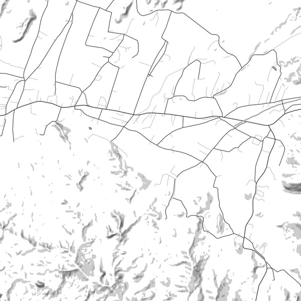 Chimayó - New Mexico Classic Map Print