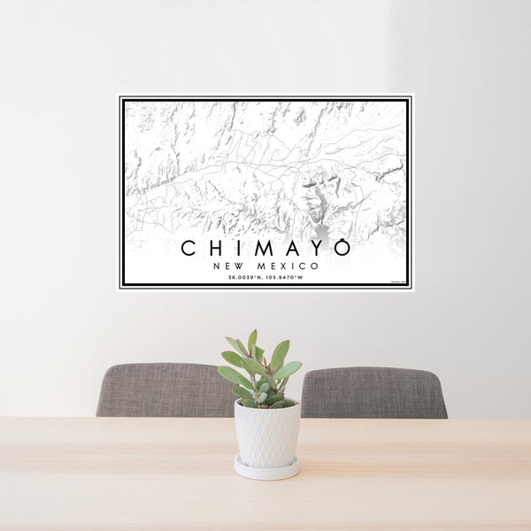 Chimayó - New Mexico Classic Map Print