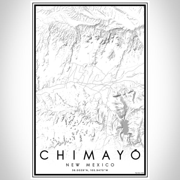 Chimayó - New Mexico Classic Map Print