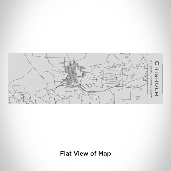 Rendered View of Chisholm Minnesota Map Engraving on 10oz Stainless Steel Insulated Cup with Sipping Lid