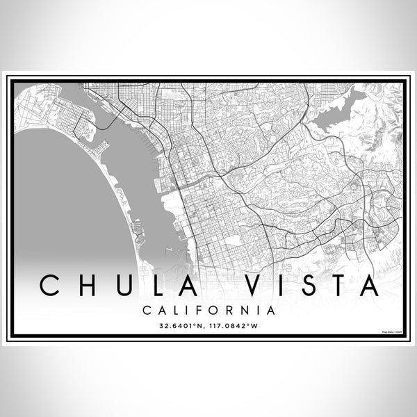 Chula Vista - California Classic Map Print