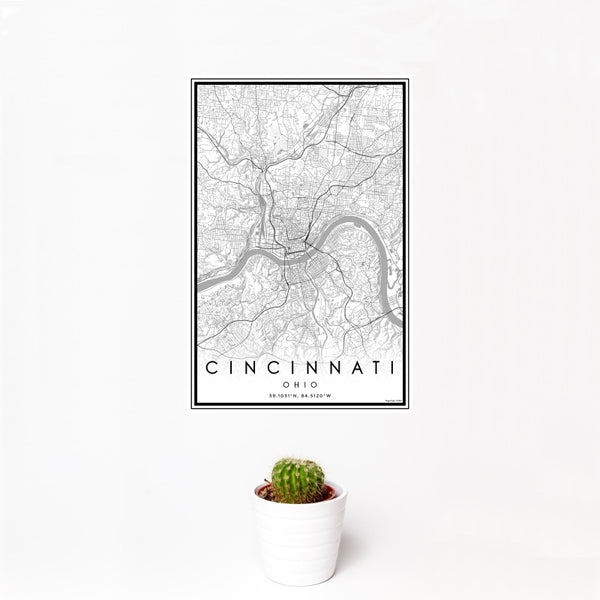 Cincinnati - Ohio Classic Map Print