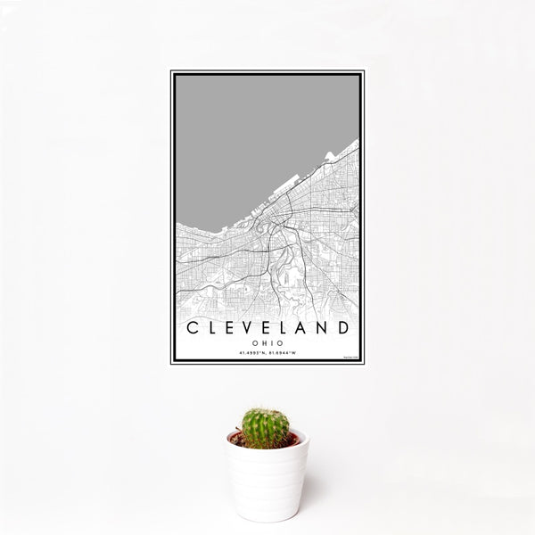 Cleveland - Ohio Classic Map Print