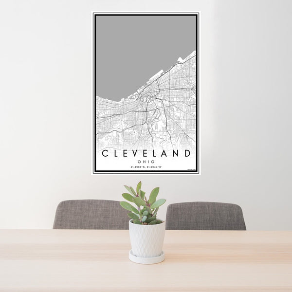 Cleveland - Ohio Classic Map Print