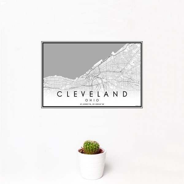 Cleveland - Ohio Classic Map Print