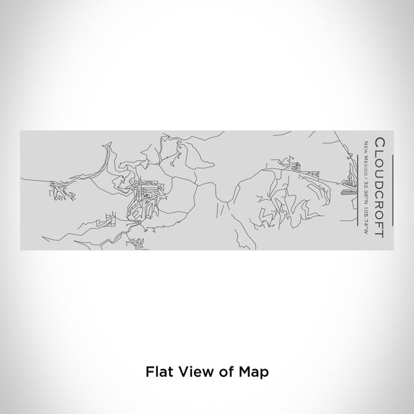 Rendered View of Cloudcroft New Mexico Map Engraving on 10oz Stainless Steel Insulated Cup with Sipping Lid