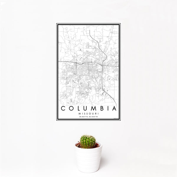 Columbia - Missouri Classic Map Print