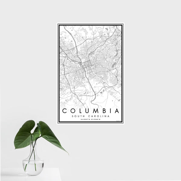 Columbia - South Carolina Classic Map Print