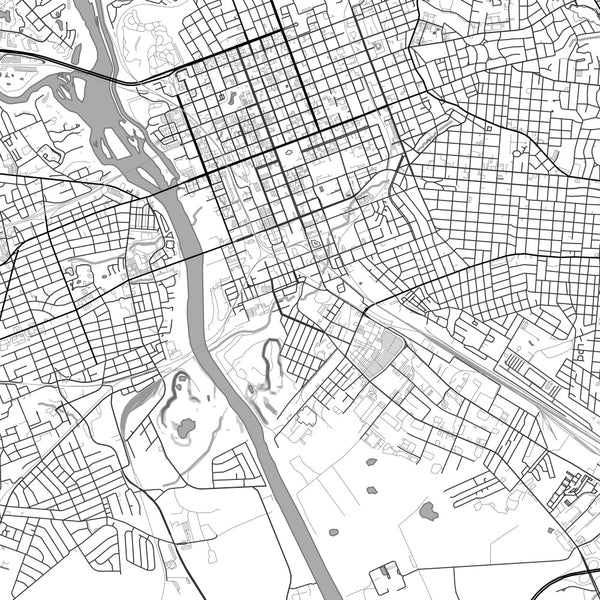 Columbia - South Carolina Classic Map Print