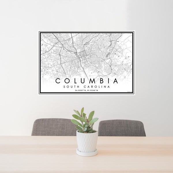 Columbia - South Carolina Classic Map Print