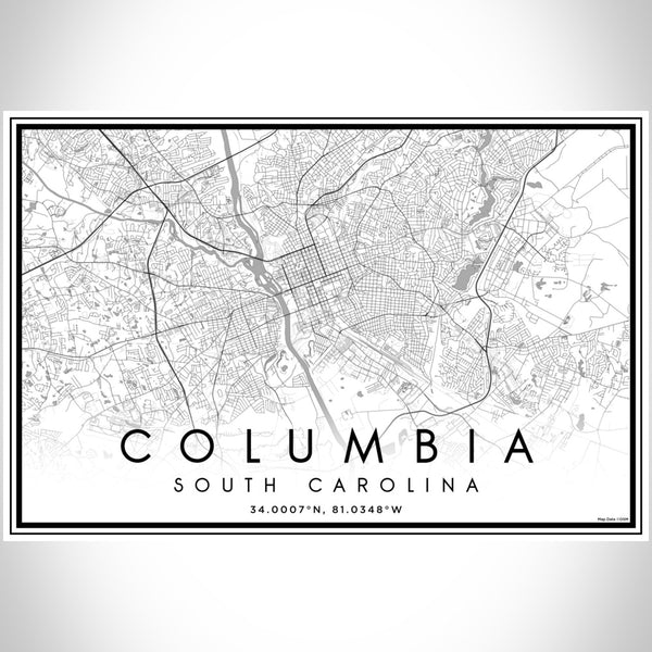 Columbia - South Carolina Classic Map Print