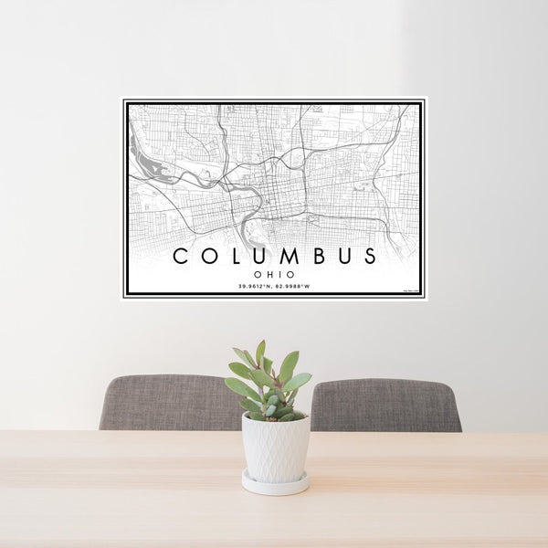 Columbus - Ohio Classic Map Print
