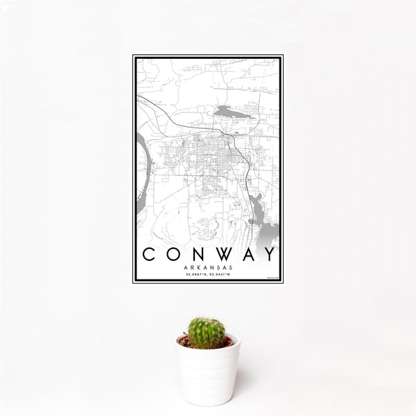 Conway - Arkansas Classic Map Print