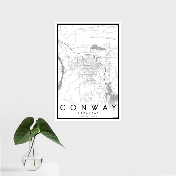 Conway - Arkansas Classic Map Print