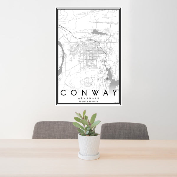 Conway - Arkansas Classic Map Print