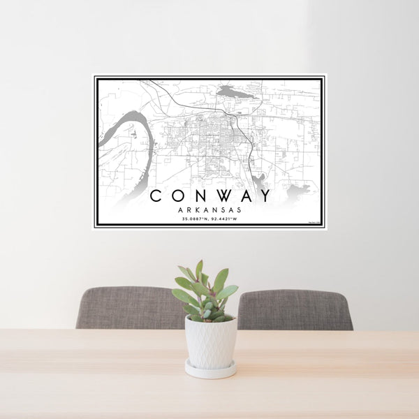 Conway - Arkansas Classic Map Print