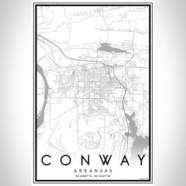 Conway - Arkansas Classic Map Print