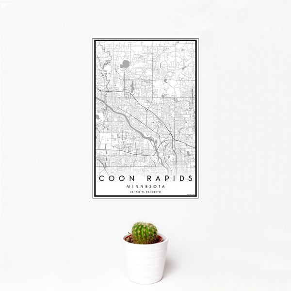 Coon Rapids - Minnesota Classic Map Print