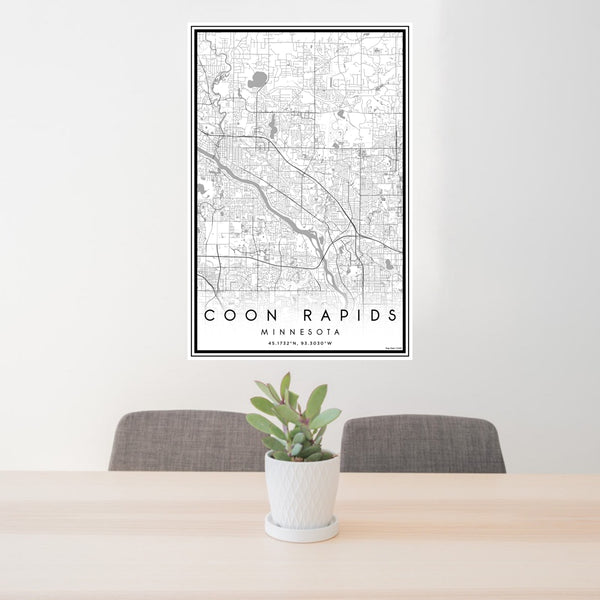 Coon Rapids - Minnesota Classic Map Print