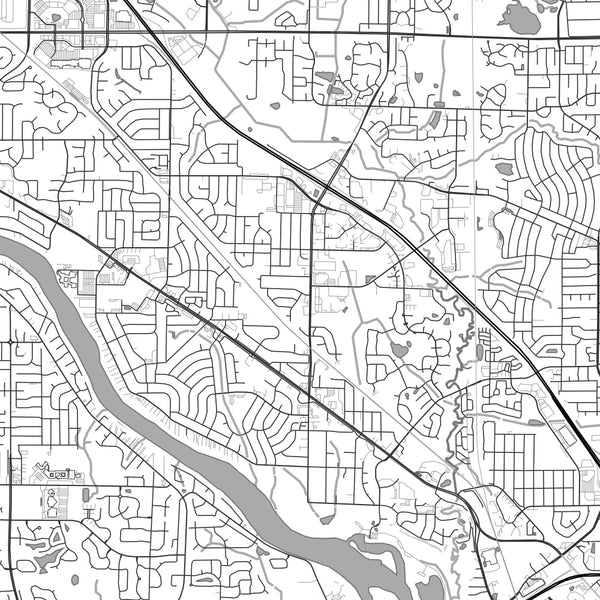 Coon Rapids - Minnesota Classic Map Print