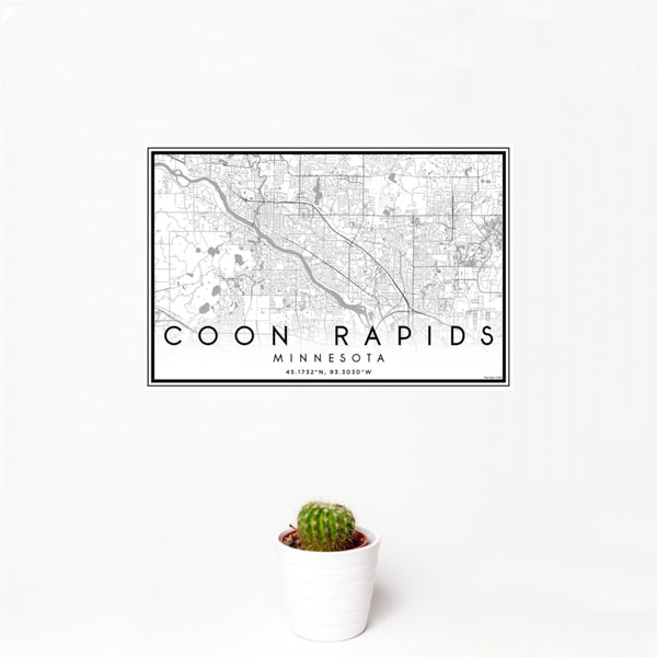 Coon Rapids - Minnesota Classic Map Print