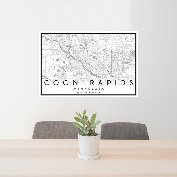 Coon Rapids - Minnesota Classic Map Print