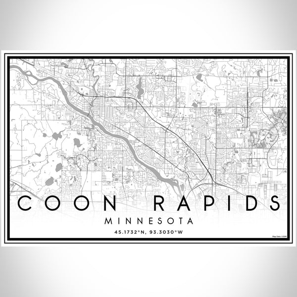 Coon Rapids - Minnesota Classic Map Print