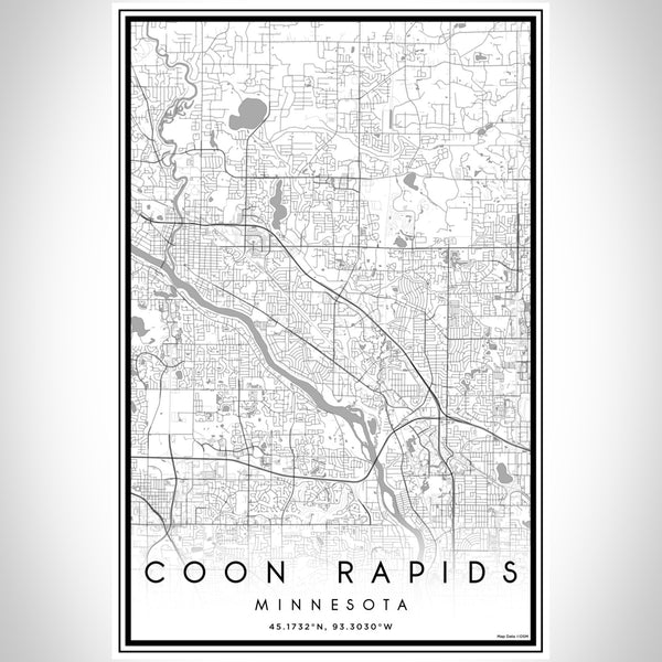 Coon Rapids - Minnesota Classic Map Print