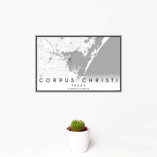 Corpus Christi - Texas Classic Map Print