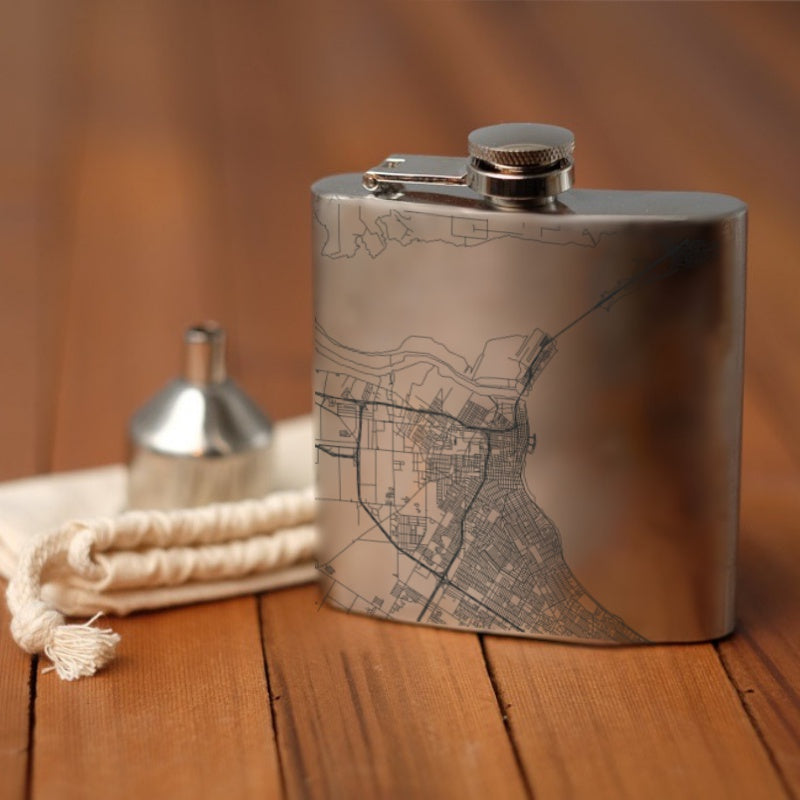 Corpus Christi - Texas Map Hip Flask