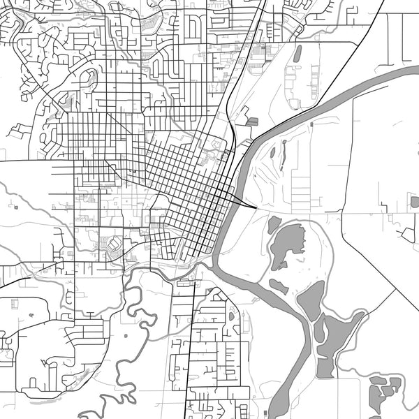 Corvallis - Oregon Classic Map Print